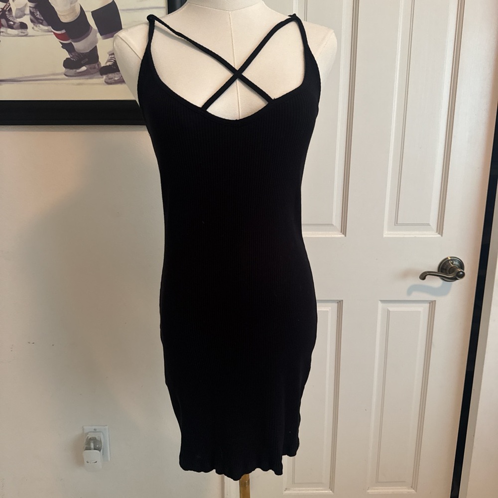 Cotton On Black Strappy Mini Dress